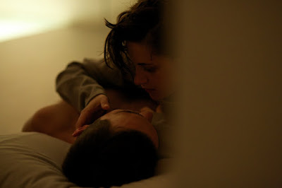 Image of Nicholas Hoult and Kristen Stewart in the sci-fi drama Equals