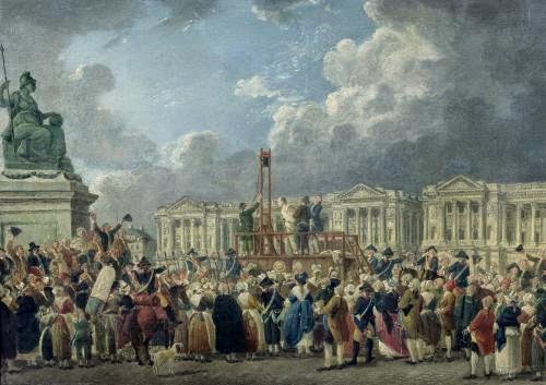 Une Exécution Capitale, Place de la Révolution by Pierre-Antoine Demachy, 1793