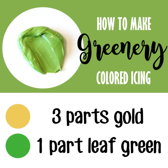 How to Make GREENERY Colored Icing