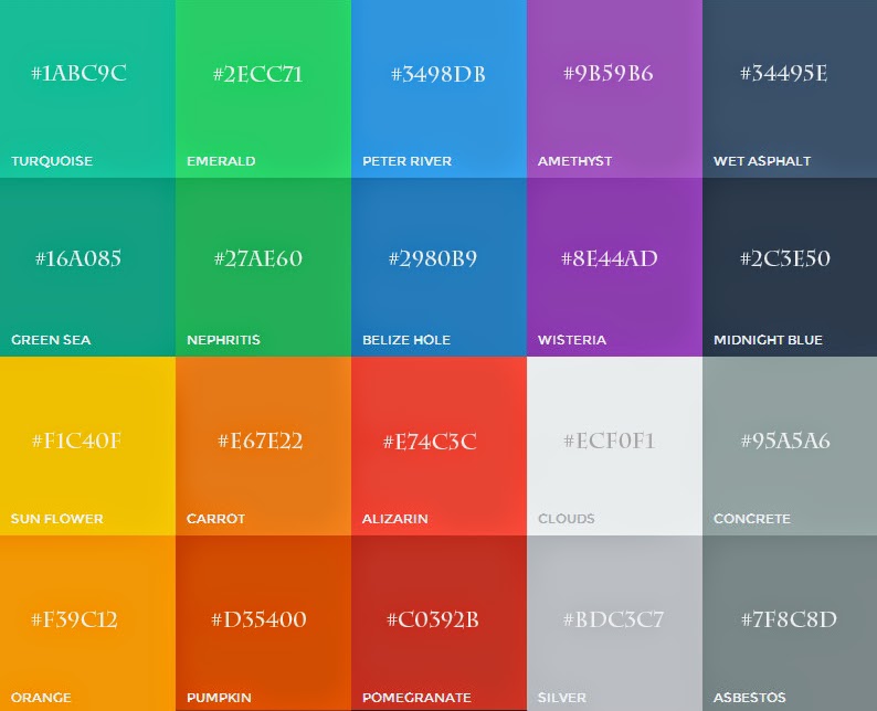 Bảng mã màu sắc dùng cho thiết kế web | vanmy.net