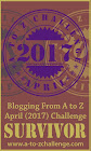 2017 A to Z Blogging Challenge Survivor