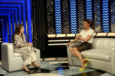 Priyanka Chopra on the sets of The Front Row With Anupama Chopra