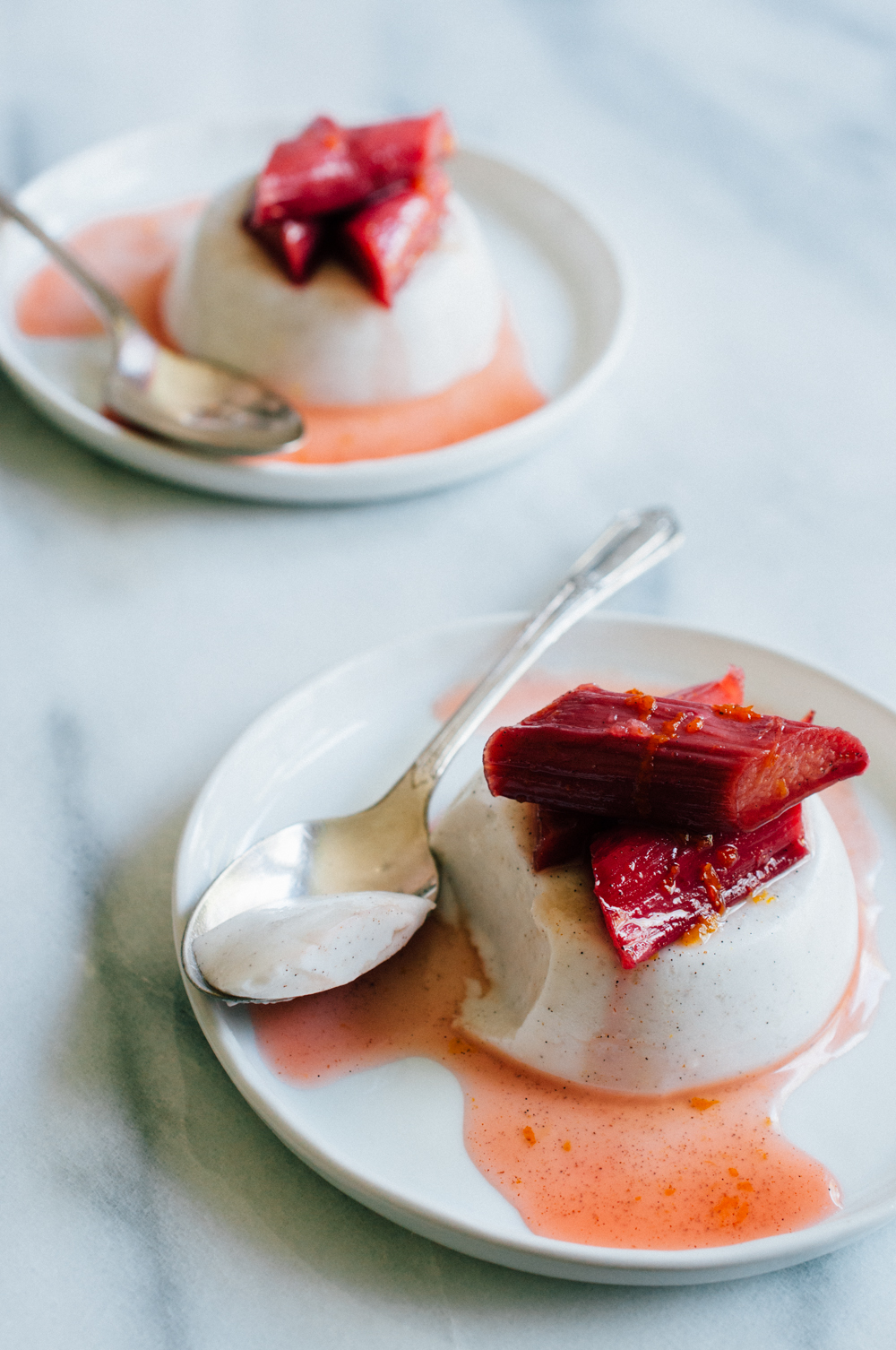 Sweet Treats food, photography, life Panna Cotta with Roasted Rhubarb