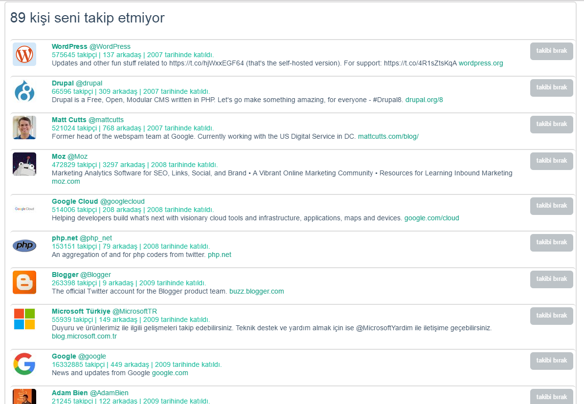Twitter Takip Etmeyenleri Bul ve Otomatik Takip Et Uygulamaları