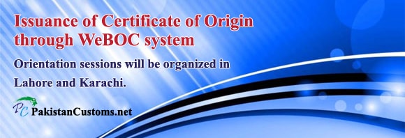 Issuance of Certificate of Origin-in-WeBOC