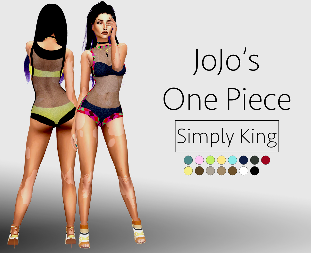 Sims 4 CC's The Best JoJo's One Piece Outfit for Females by SimplyKing
