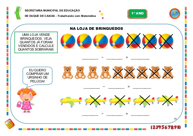 Caderno de Atividades Pedagógicas 1º ano - [Parte III] - Atividades de  Matemática