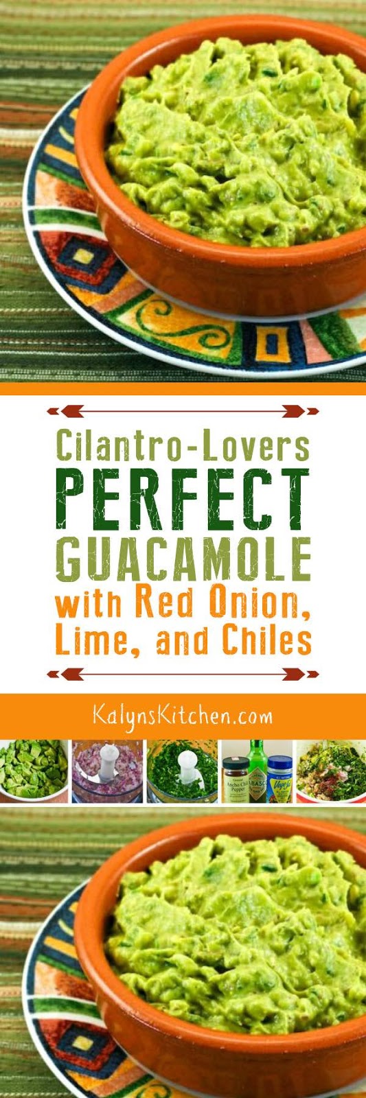 CilantroLovers Perfect Guacamole with Red Onion, Lime, and Chiles