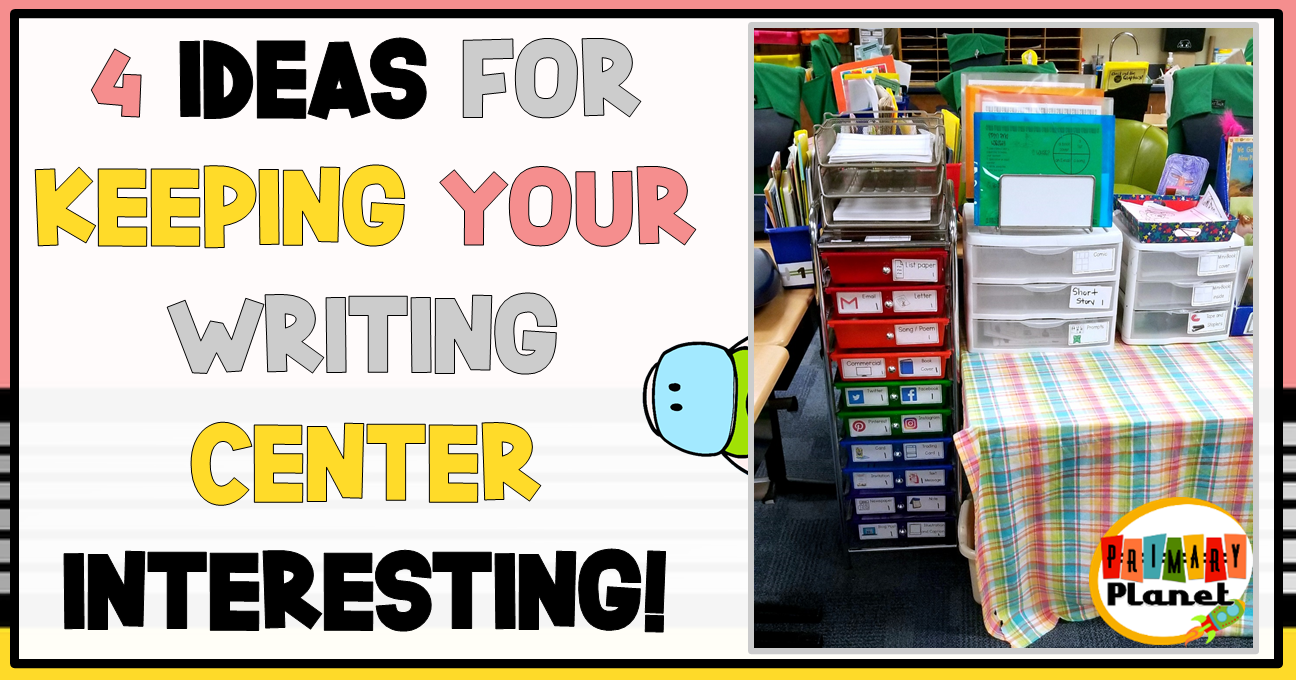 4 Fun and Engaging Writing Center Ideas! Freebie Alert! Primary