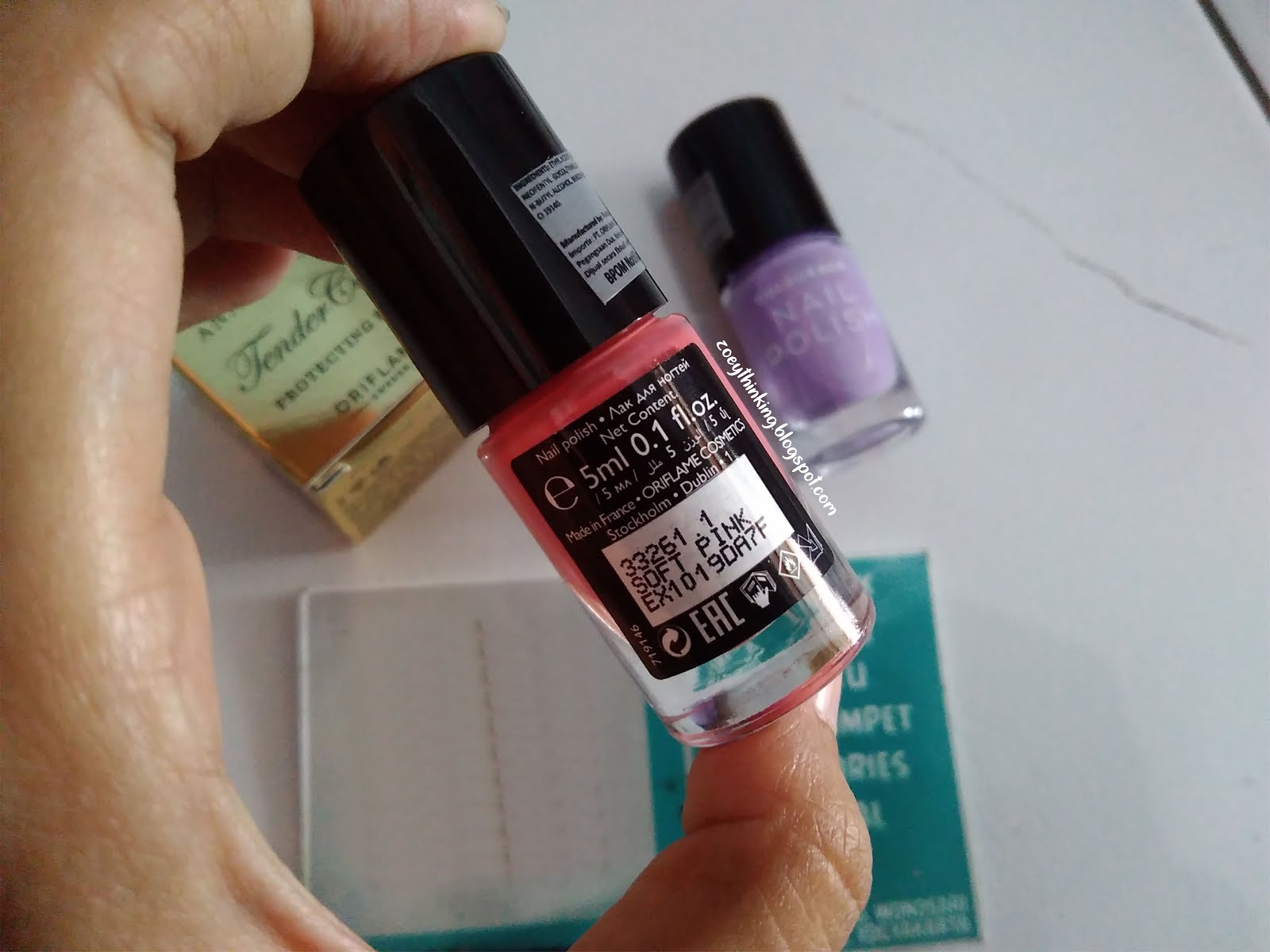 Review Colourbox Nail Polish By Oriflame Zoey Atea