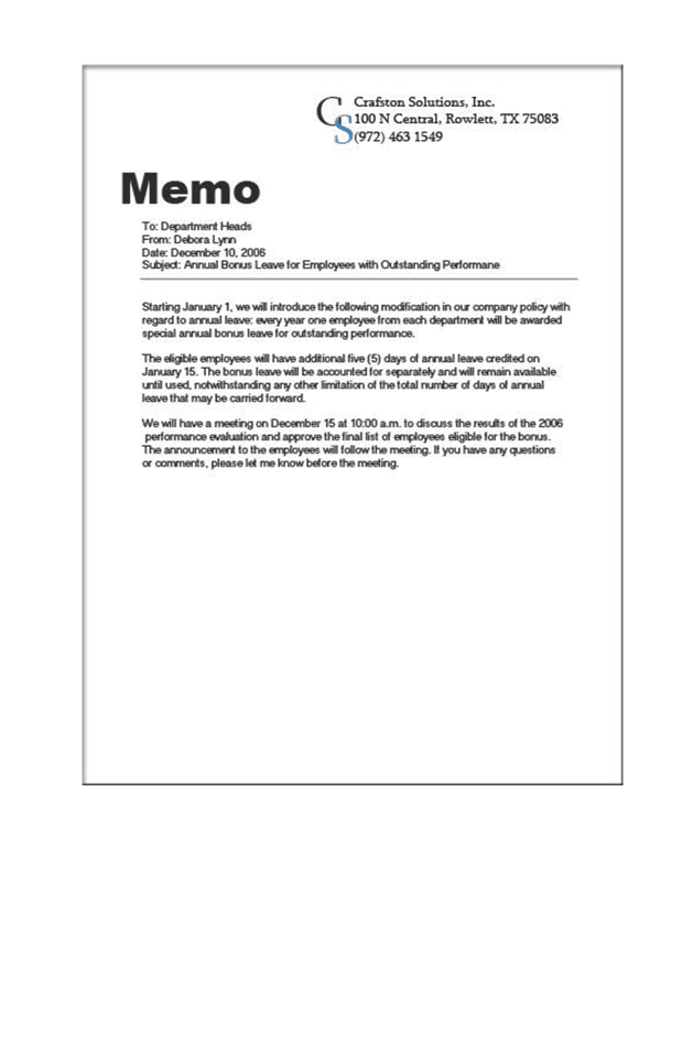 Contoh Memo dan Penulisannya Mei 2015 - Berbagi Informasi