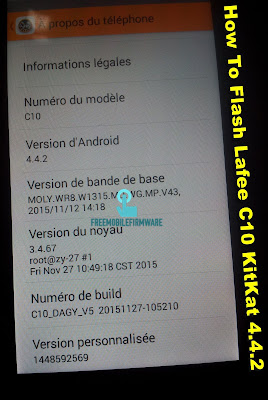 How To Flash Lafee C10 KitKat 4.4.2 Tested Firmware