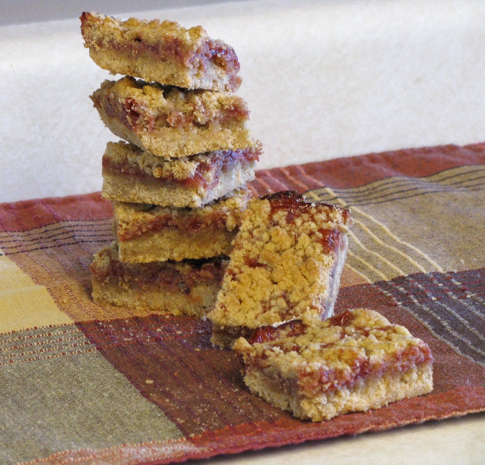 Peanut Butter And Jam Bars