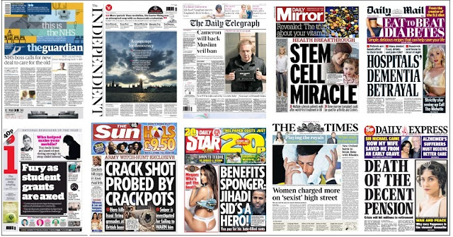 front pages 19-01-16