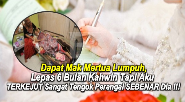 Dapat Mak Mertua Lumpuh, Lepas 6 Bulan Kahwin Tapi Aku TERKEJUT Sangat Tengok Perangai SEBENAR Dia !!!