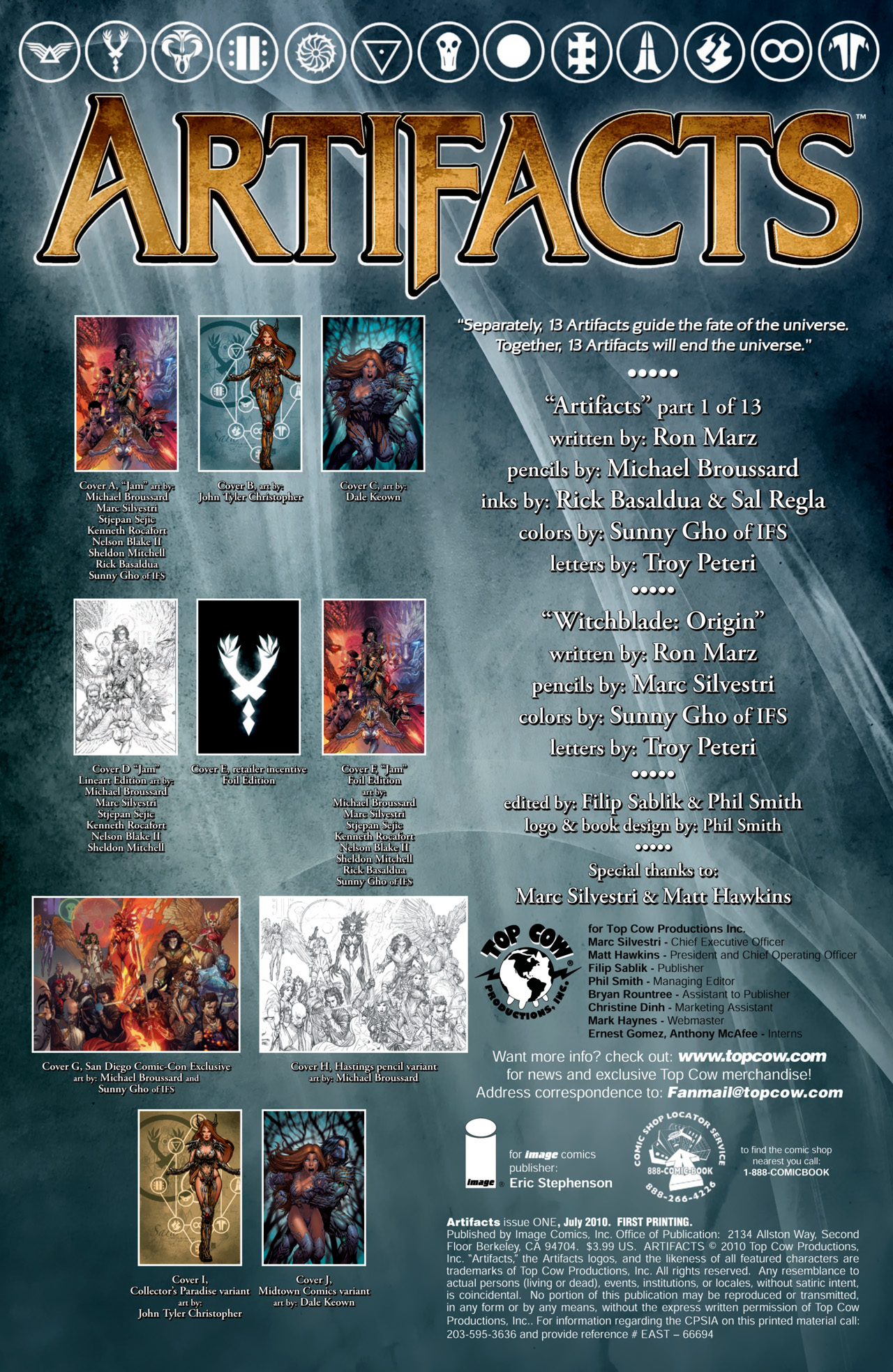 Read online Artifacts comic -  Issue #1 - 3