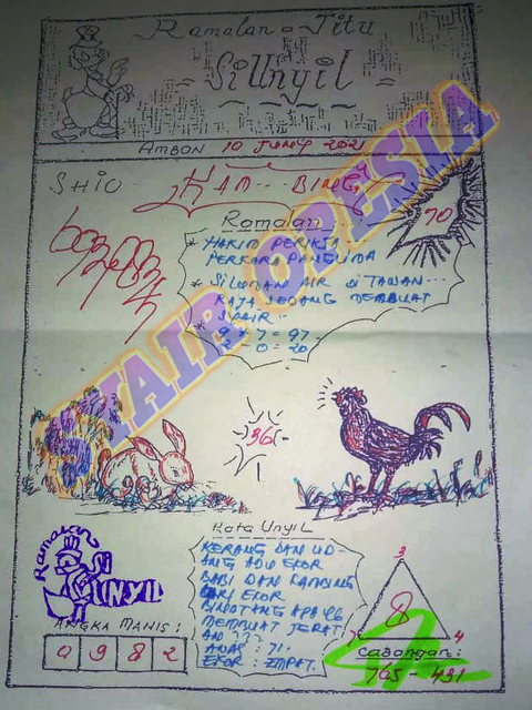 Syair Harian Sdy 10 Juni 2021 Kode Syair Sgp Hk Sd Motesia