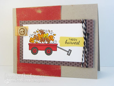 Happy Harvest Wagon Card