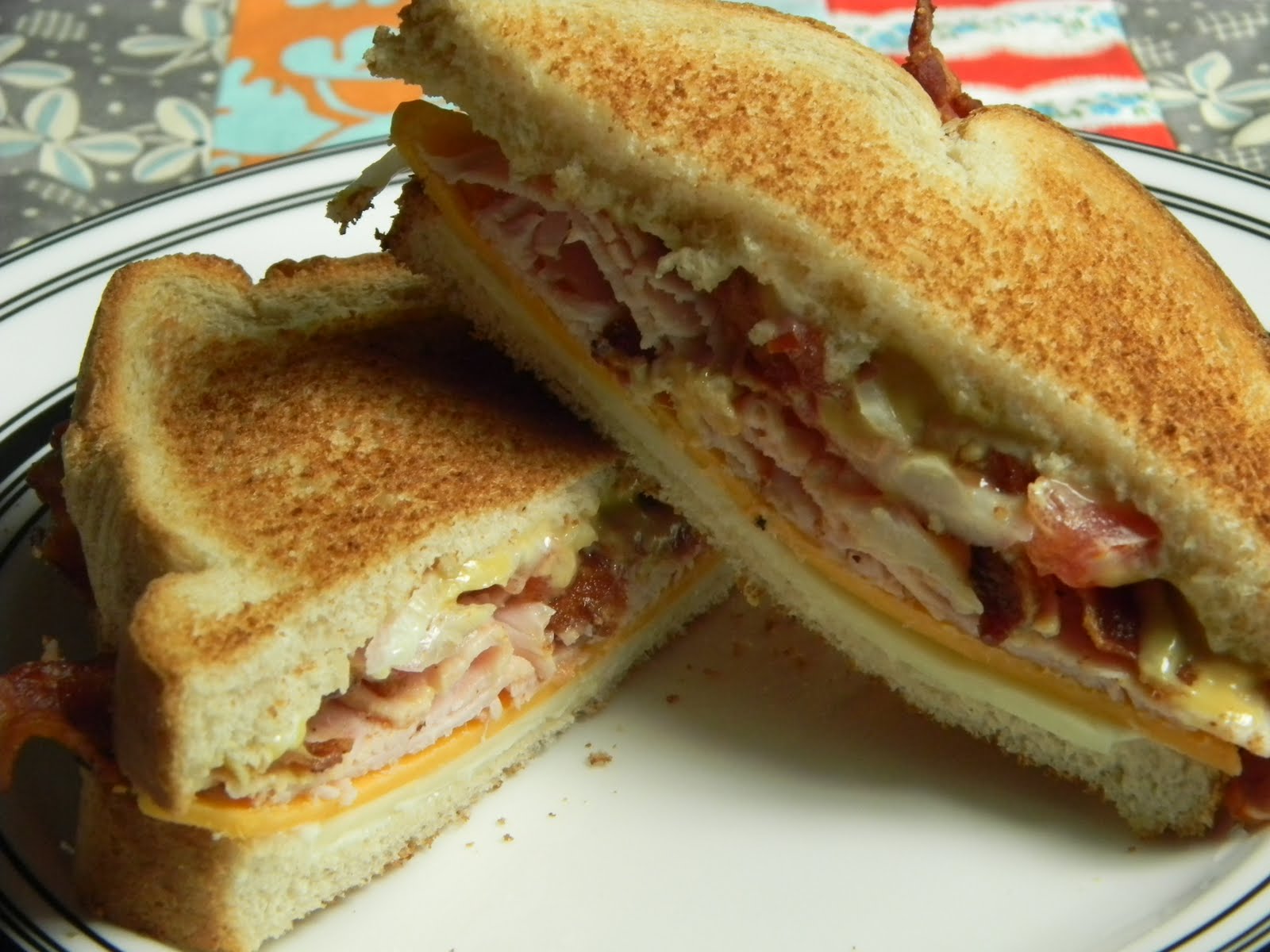 One Day At A Time From My Kitchen To Yours Honey Mustard Club Sandwich