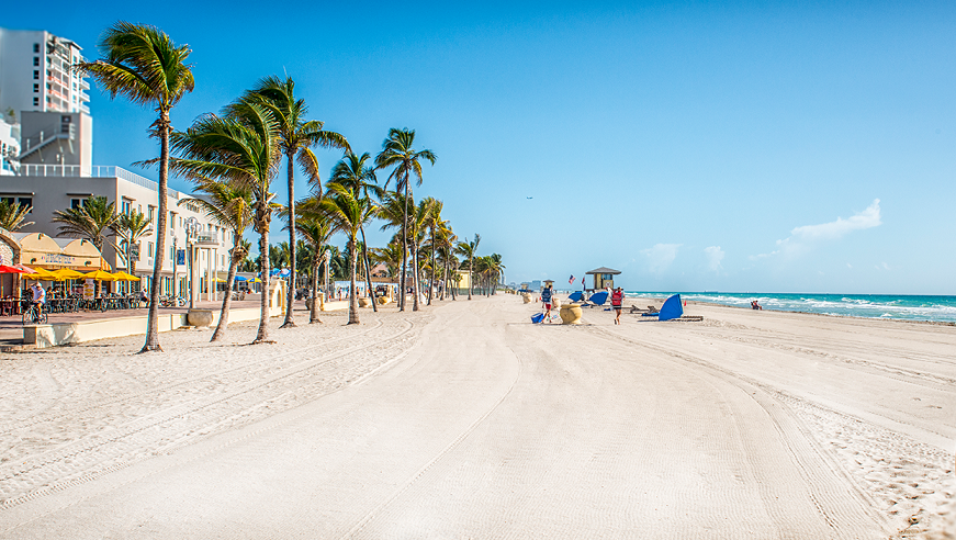 Praia Hollywood Beach Em Miami Dicas Da Flórida Orlando E Praia Hollywood Beach Em Miami