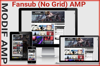 Template AMP Fansub Untuk Blog Anime (No grid) Download Terbaru