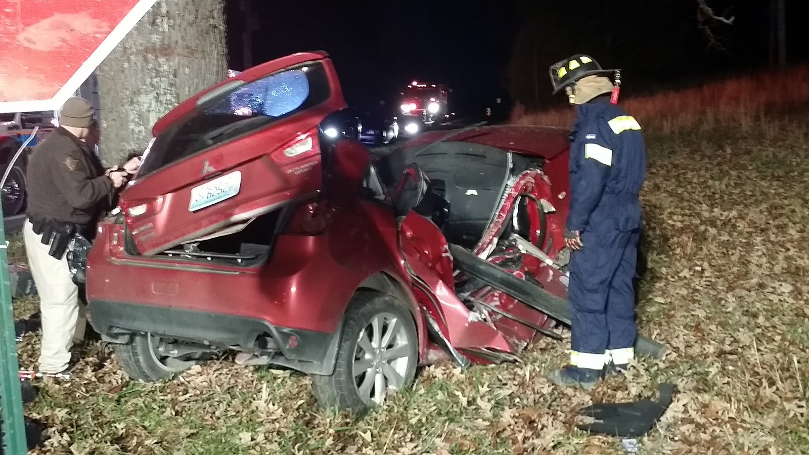 West Marshall Fire Department Vehicle Crash on Mayfield Highway