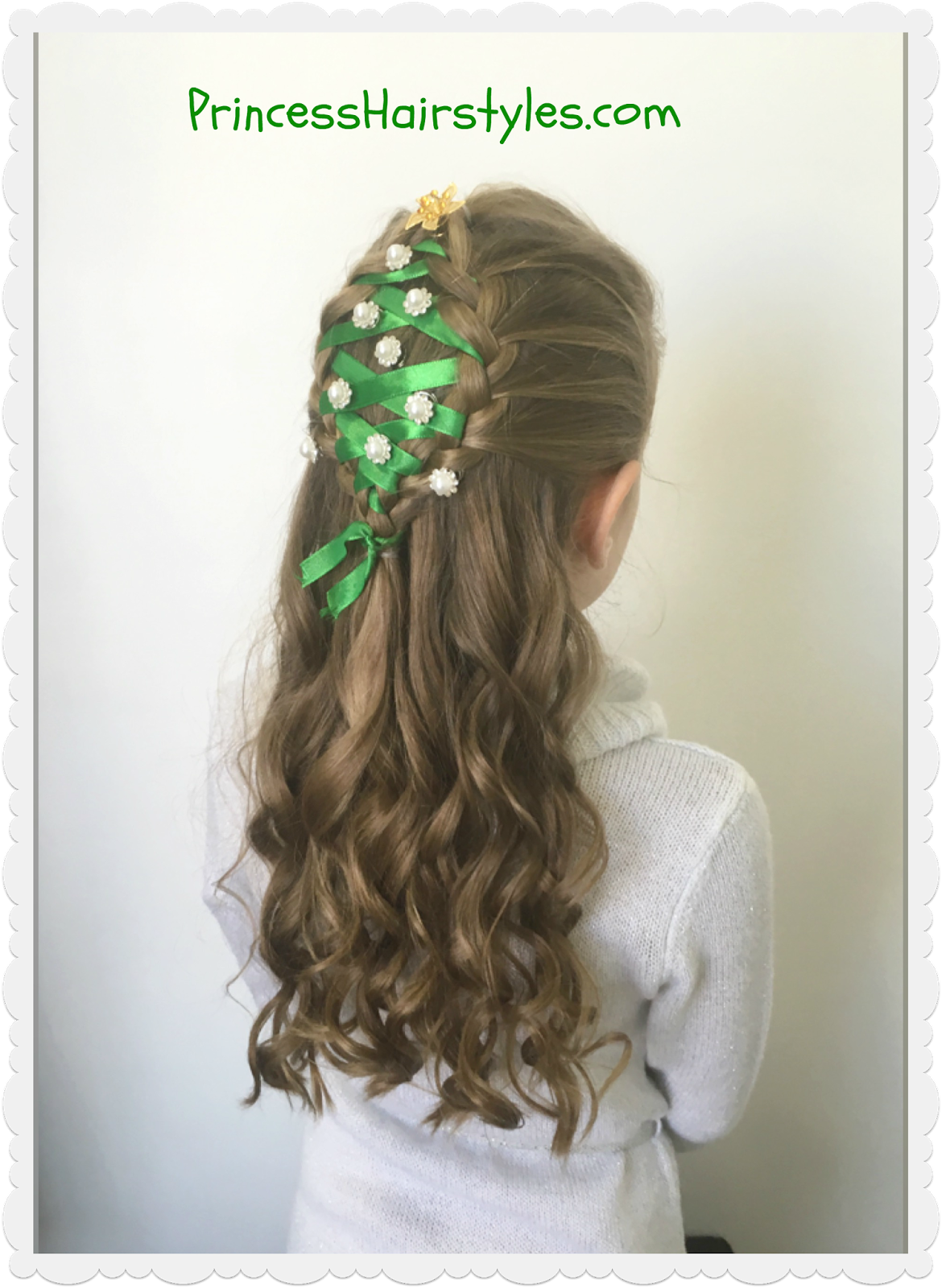Christmas Tree Hairstyle Hairstyles For Girls Princess Hairstyles