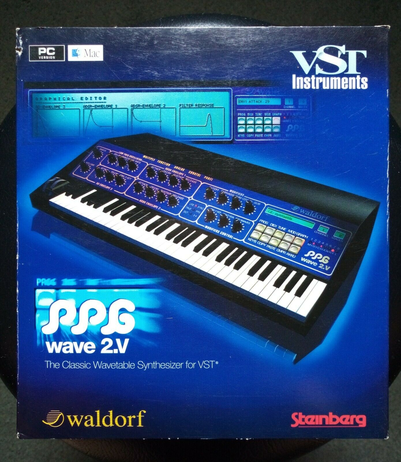 MATRIXSYNTH Waldorf PPG Wave 2.V Wavetable Synthesizer VST in Original Box