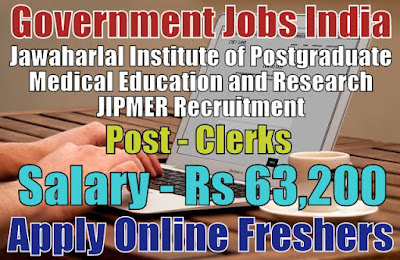 JIPMER Recruitment 2019