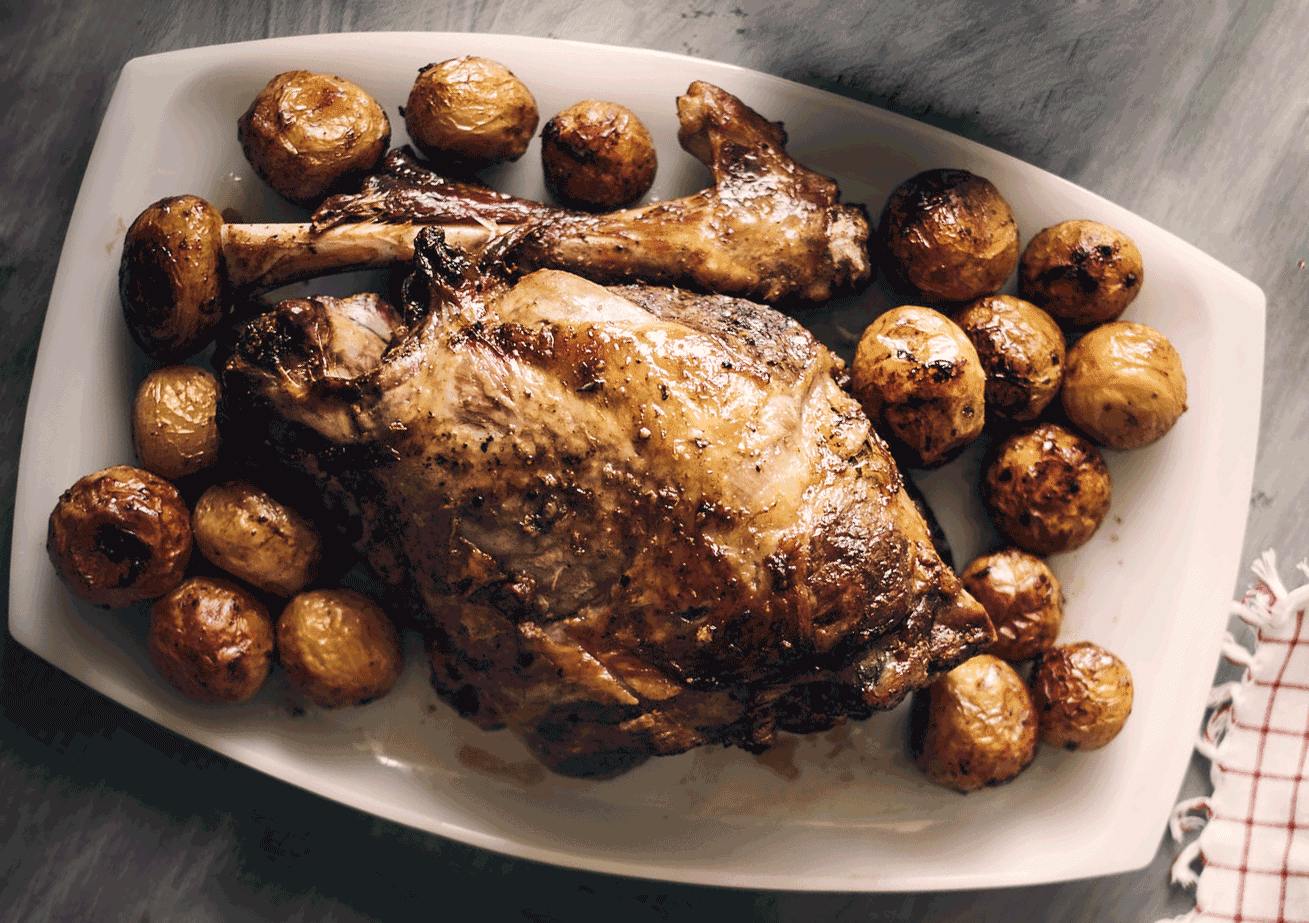 Ellenié arnié aiga Paschast (Greek Easter Lamb or Kid) Recipe