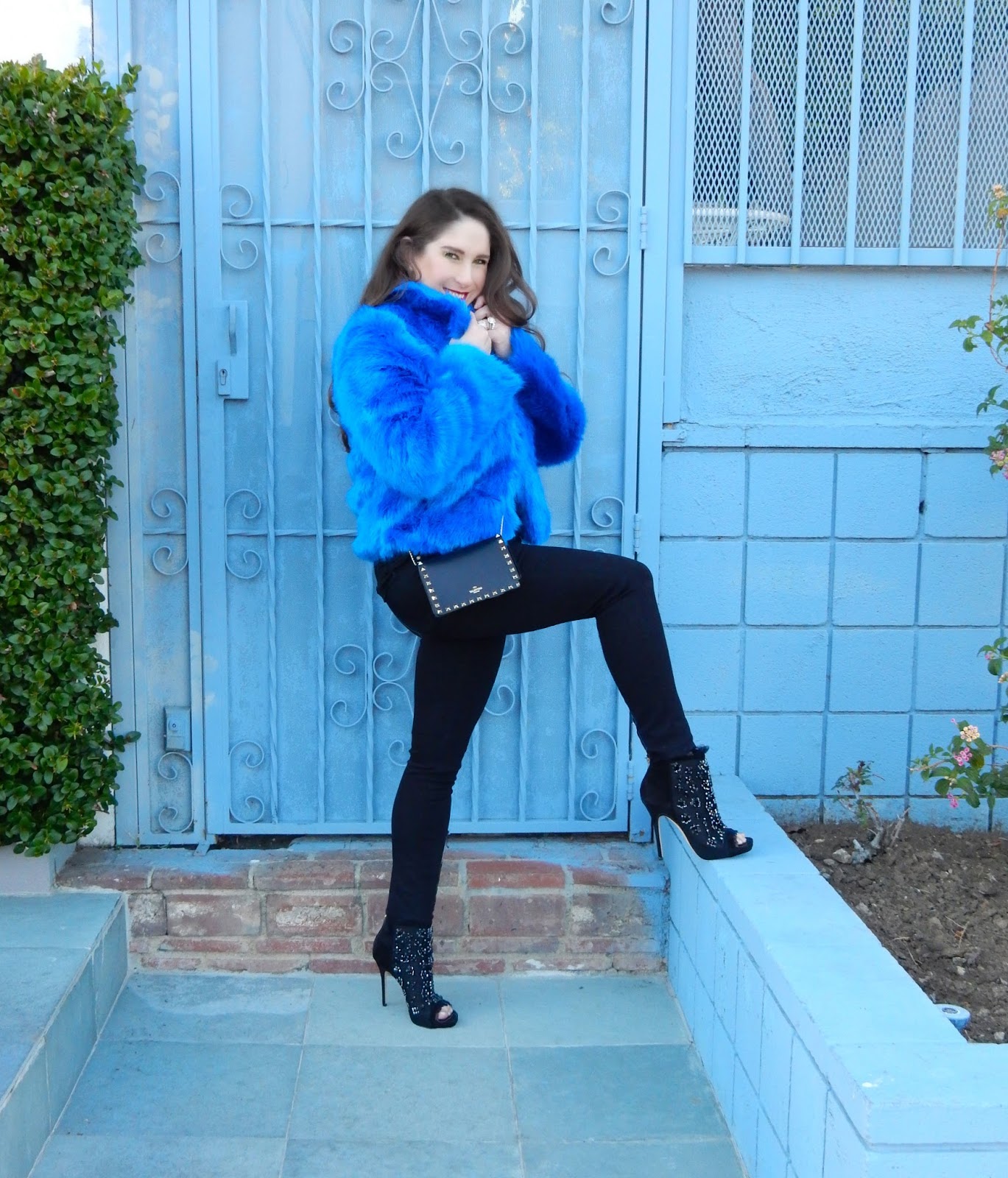 electric blue booties