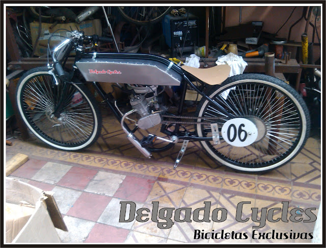 Bicicmoto Replica harley race 1910 - Delgado Cycles.