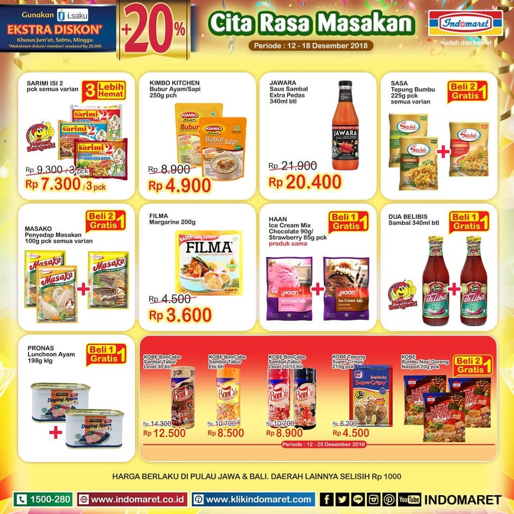 Indomaret - Promo Katalog Super Hemat Mingguan Periode 12 - 18 Desember 2018 Indomaret - Promo Katalog Super Hemat Mingguan Periode 12 - 18 Desember 2018