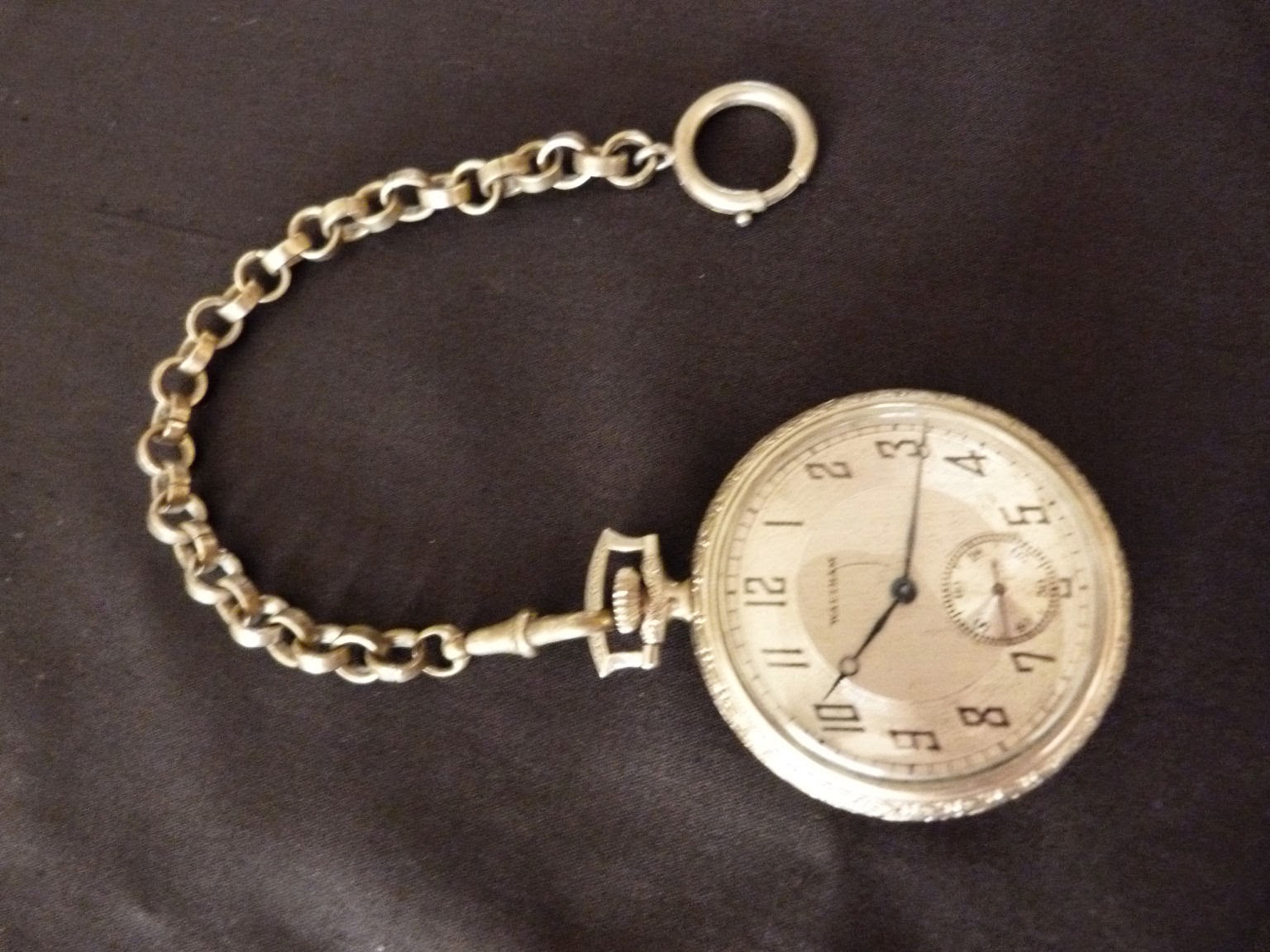 montres anciennes et de collection chaînes pour montres de gousset argent, or plaqué, métal