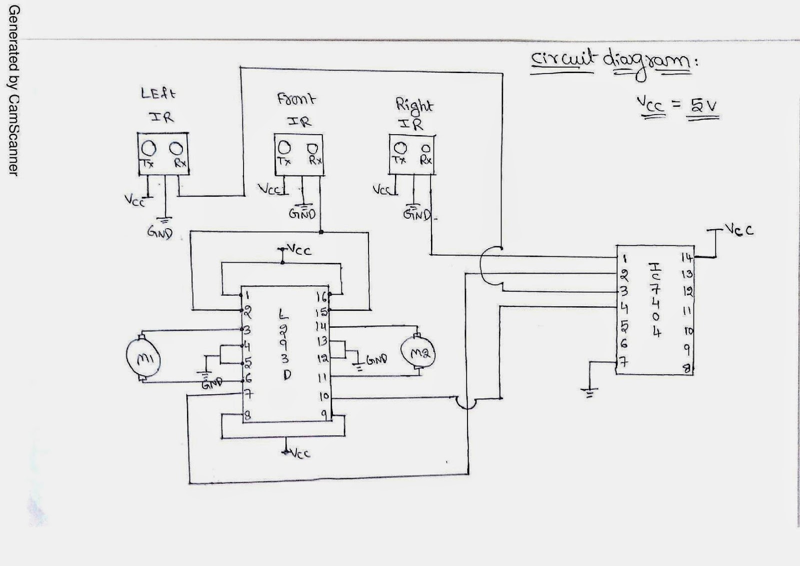 Simple line Following Robot