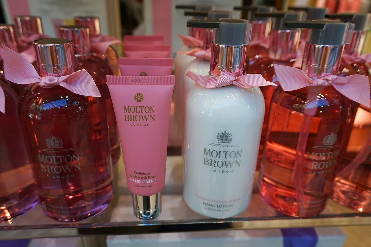 Molton Brown delicious rhubarb rose gourmand collection