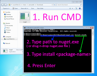 NuGET download  JsonFx package using CMD - tutorial screenshot 4