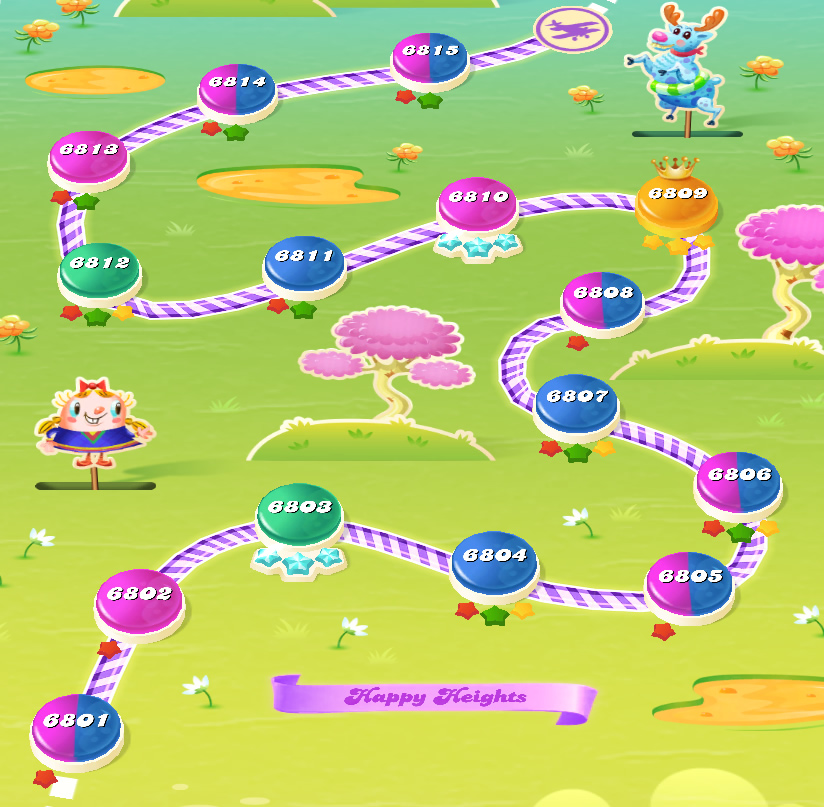 Candy Crush Saga level 6801-6815 Candy Crush Saga level 6801-6815