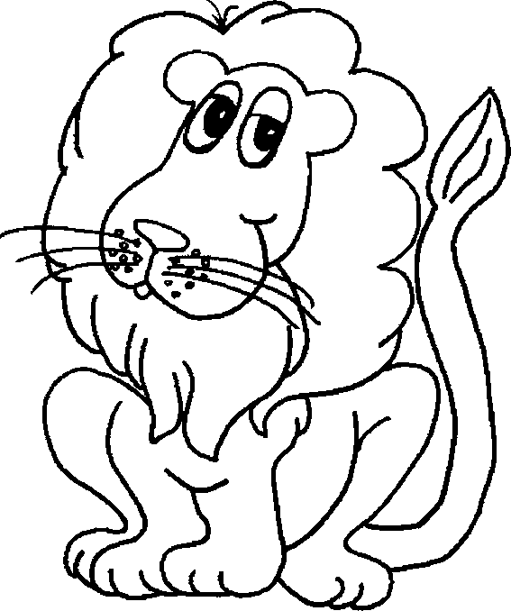 Printable Coloring Pages: Lion Coloring Pages