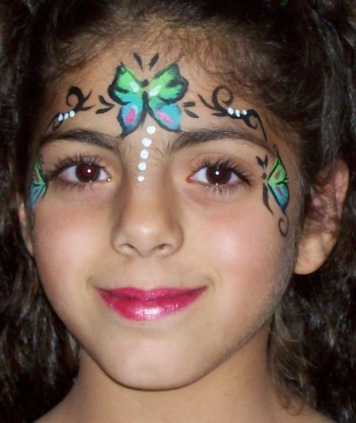 Butterfly Face Painting Designs