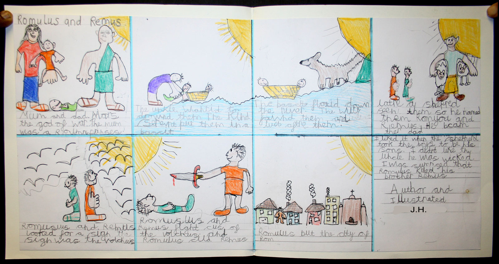 CLASS CONTENTS AND HOMEWORK The Legend of Romulus and Remus Storyboard