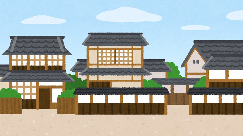 日本家屋のイラスト 背景素材 かわいいフリー素材集 いらすとや