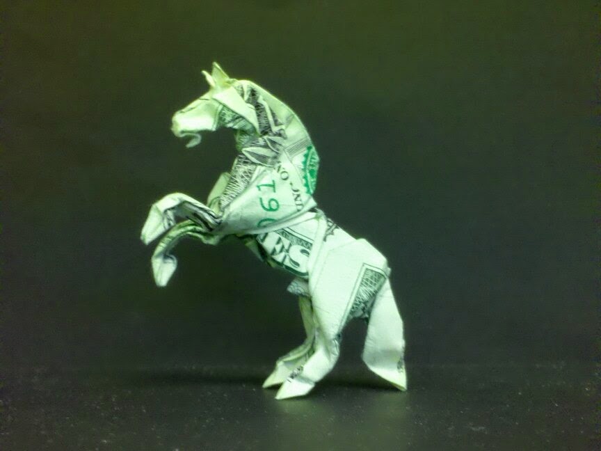 Have Paper, Will Travel Origami Dollar Horse 3