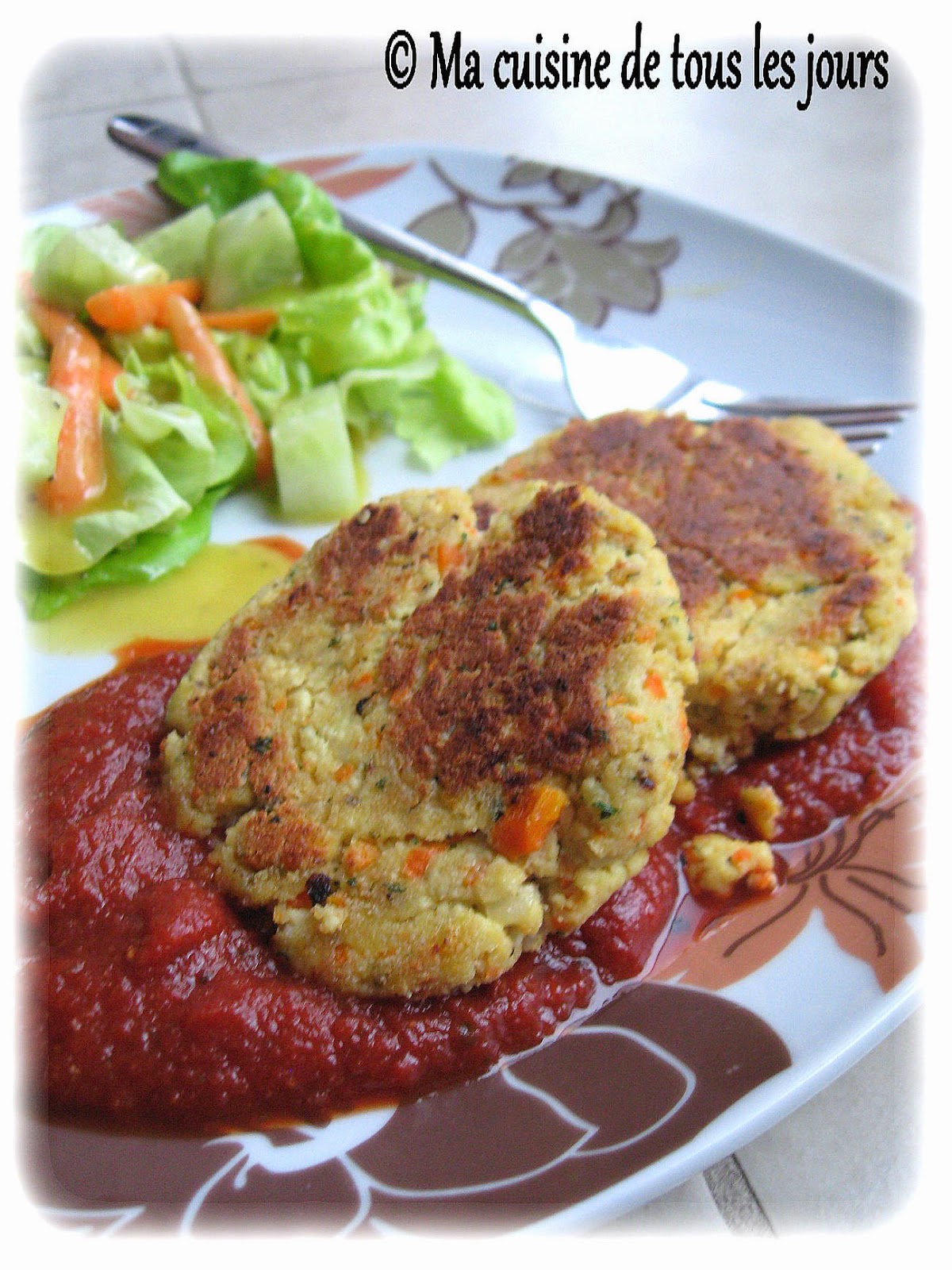 Croquettes de tofu et de carotte