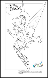 free printable tinkerbell and friends coloring pages for kids