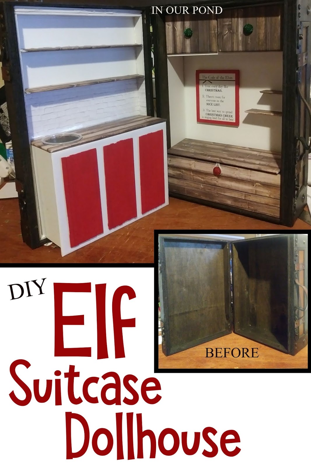 DIY Suitcase House for Travelling Elves