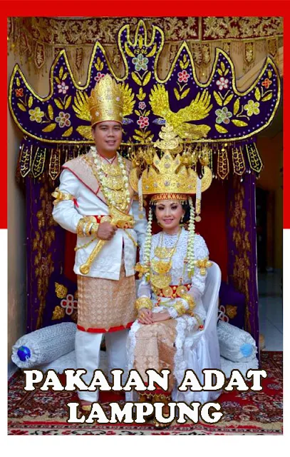 Gambar Pakaian adat pengantin Lampung