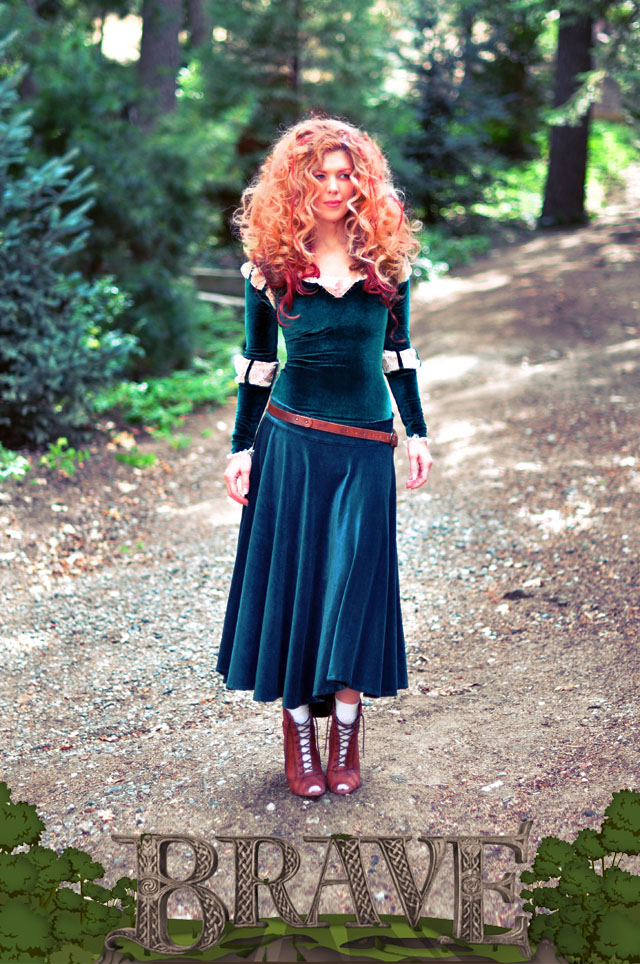 DIY Brave Costume, Princess Merida adult costume