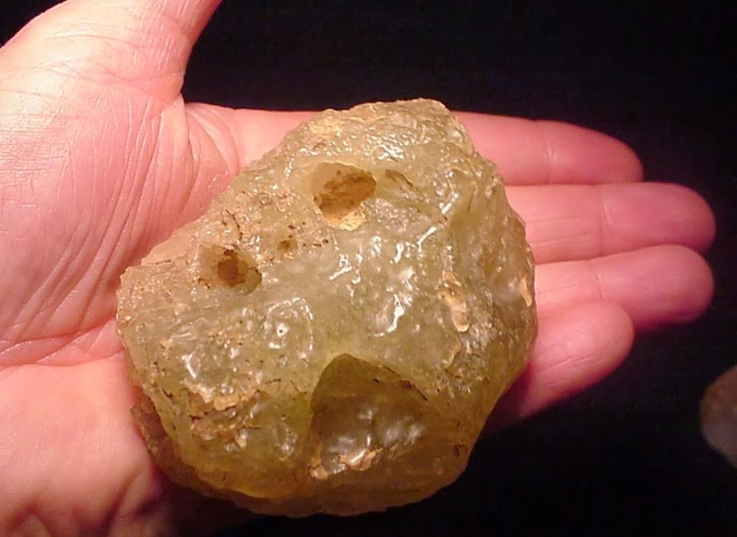 Archaeology of Portable Rock Art Exotic Libyan desert glass object