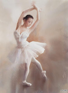 Acuarelas de Bailarinas de Ballet Arte